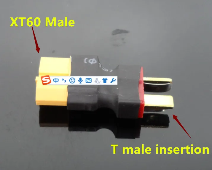T Male Plug to XT60 / Female Adapter For RC Helicopter Quadcopter LiPo Battery Connector | Игрушки и хобби