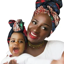 Анкара шаль шарф африканская длинная одежда головные уборы печать батик ткань хлопок высокое качество мода Африка обертывание 2 шт