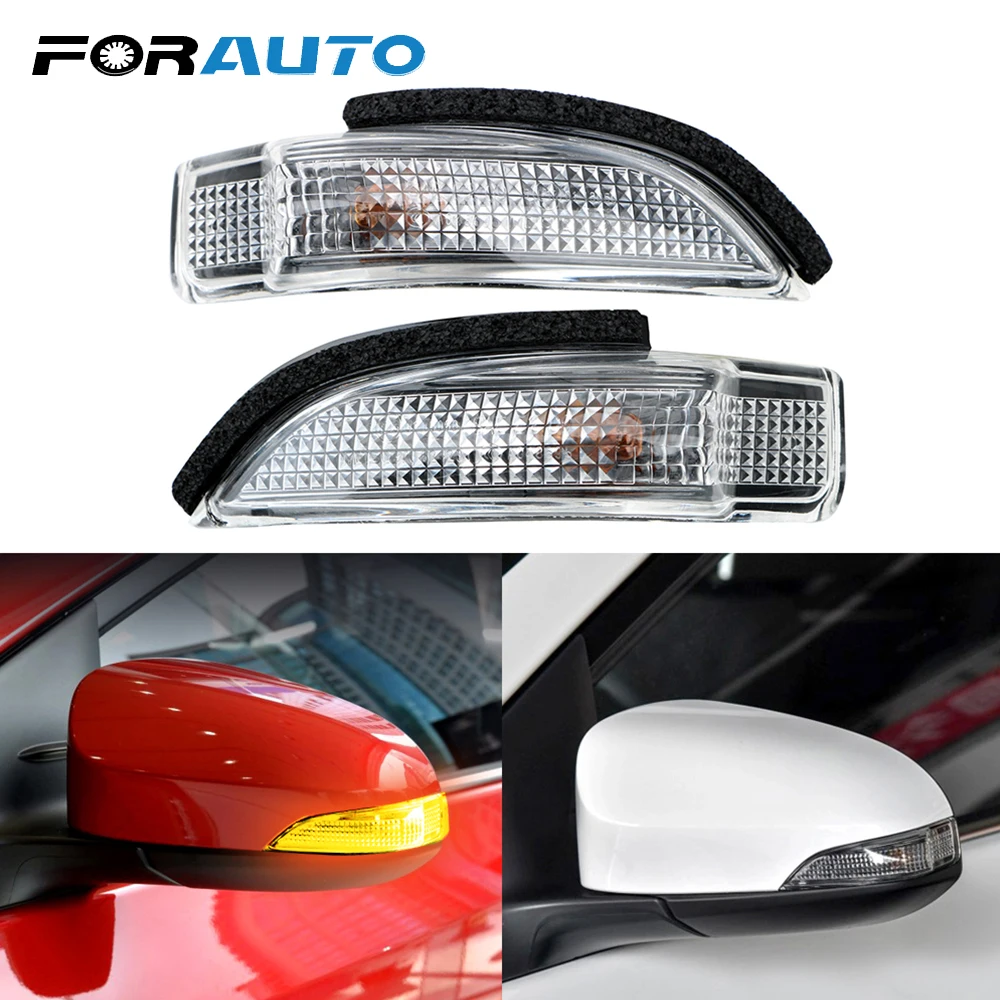 

FORAUTO 2pcs Car Rearview Mirror Turn Signal Light LED Flashing Amber For TOYOTA CAMRY COROLLA YARIS Prius C LEVIN VERSO VENZA