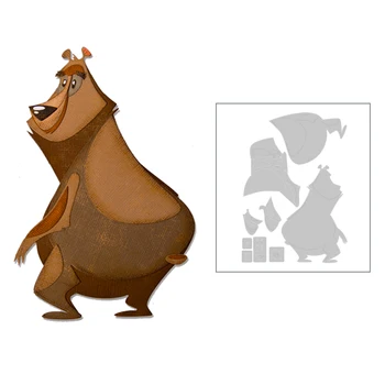 

2020 New Hot Bear Metal Cutting Dies Stencils and Scrapbooking Paper For Animal Foil 3D Die Cut Crafts Supplies Sets No Stamp