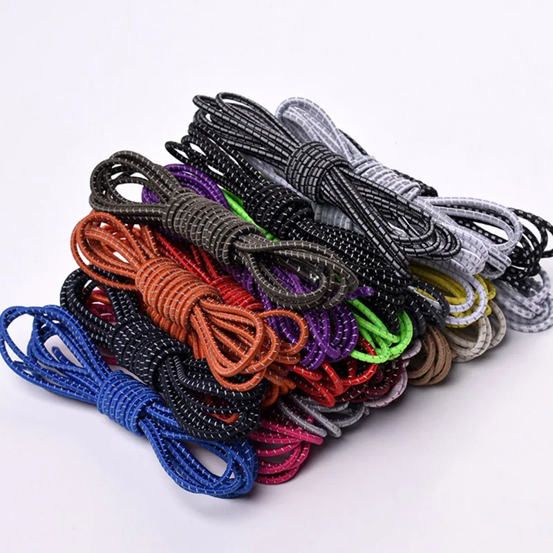 

1 Pair 105cm Round Reflective Runner Shoe Laces Fashion Unisex Safety Luminous Glowing Shoelaces Sport Basketball Shoes Lace Hot
