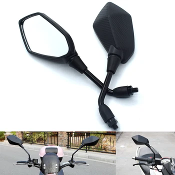 

Universal 10mm Motorcycle Rearview Mirror Black Side Mirror for Honda VFR750/S VFR800/F VTR1000/F CBF1000 VF750/S