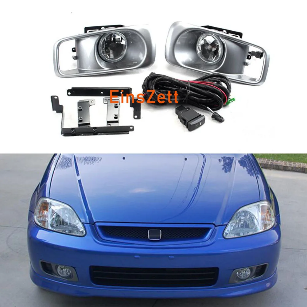 1 комплект Противотуманные фары Дневные Фары Светильник в сборе для Honda Civic 1996 2000