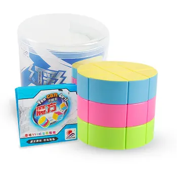 

3x3x3 Cylinder Speed Cube Twist Puzzle Toys for Kids For Pyramid Magic Cube Puzzle For Children Adult Education Toys Gift