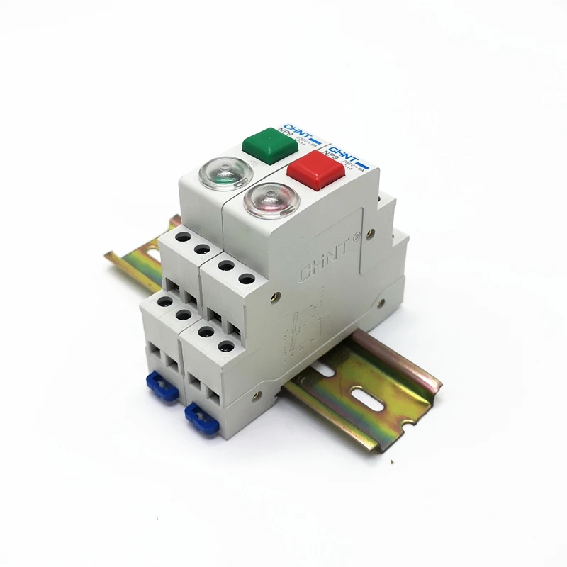 1pcs Chint Pushbutton Switch Np9 Series With Signal Light 2no 1nc Din