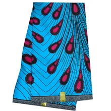 Африканская полиэфирная восковая ткань для платья 6 ярдов африканская Анкара ткань Новое поступление африканская восковая ткань