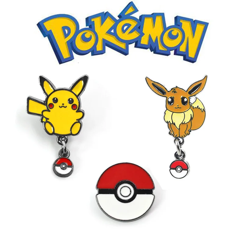 Pokemon Go Pikachu Eevee Costumes Acrylic Pin Badge Cosplay Brooch Pokemon Sword Shield Halloween Gift