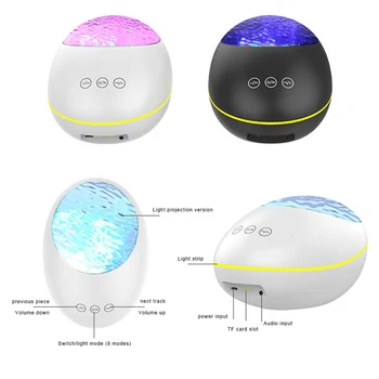 

Night Light Projector Lamps Remote Control Bluetooth Projection Light Lamp Perfect Gift for Baby and Kids Bedroom Decor FPing