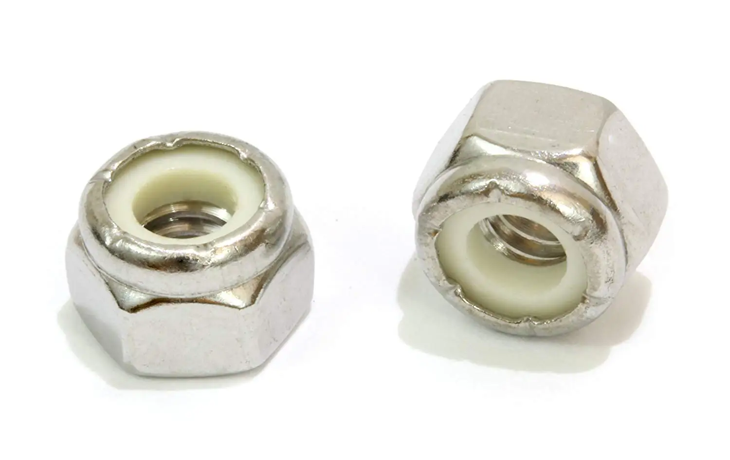 

Lock Nut 1/4"-20 Inch (100 Pieces) Stainless Steel Finish Hex, 304 18-8 Stainless with Nylon Insert.