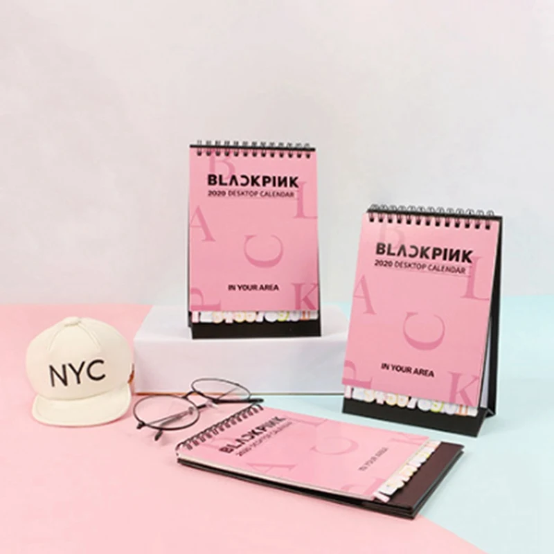 Новинка Kpop Мода EXO BLACKPINK Настольный календарь фото шаблоны для рисования календарь