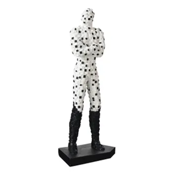 

CREATIVE SCULPTURE LIGHT LUXURY MOSAIC MAN DECORATION LIVING ROOM STUDY BOOK DESKTOP DESIGN HOME DECORATION ACCESSORIES A1116