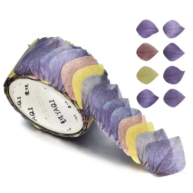 

200PCS/Roll Universal Petals Scrapbook DIY Adorable Sticker Flower Tape Decal Scrapbooking Sticker Label Masking Tape