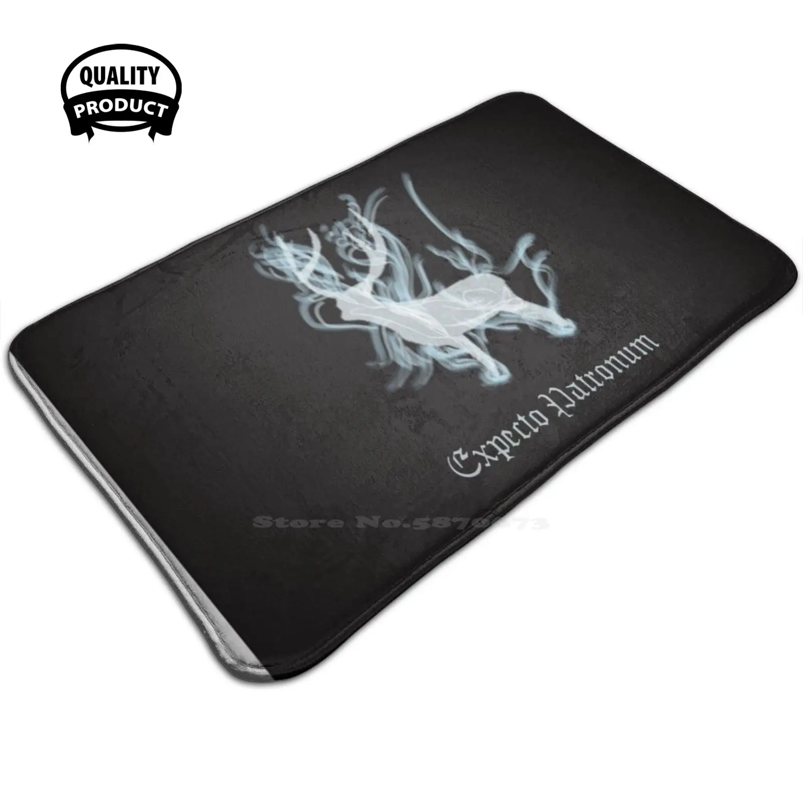 Skelto Patronum 3D Morbido Tappetino Antiscivolo Tappeto Tappeto Poggiapiedi Skentopatronum Patronus Series Patronus