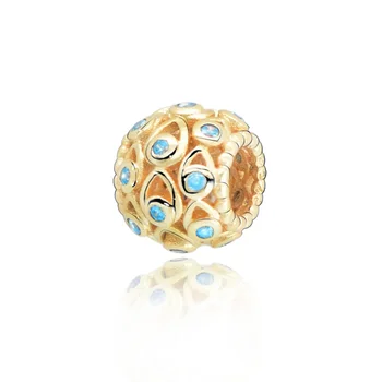 

925 Sterling Silver Round Pave Disco Ball Gold Rhinestone Pearl Rhinestone Crystal Spacer Beads for DIY Jewelry Making Findings