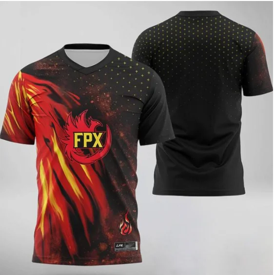 2021 LOL Game LPL E-Sports FPX TES JDG SNG RNG EDG Team Uniform Custom ID Men Women Tees Casual Streetwear T-shirt2021new style ETFB223