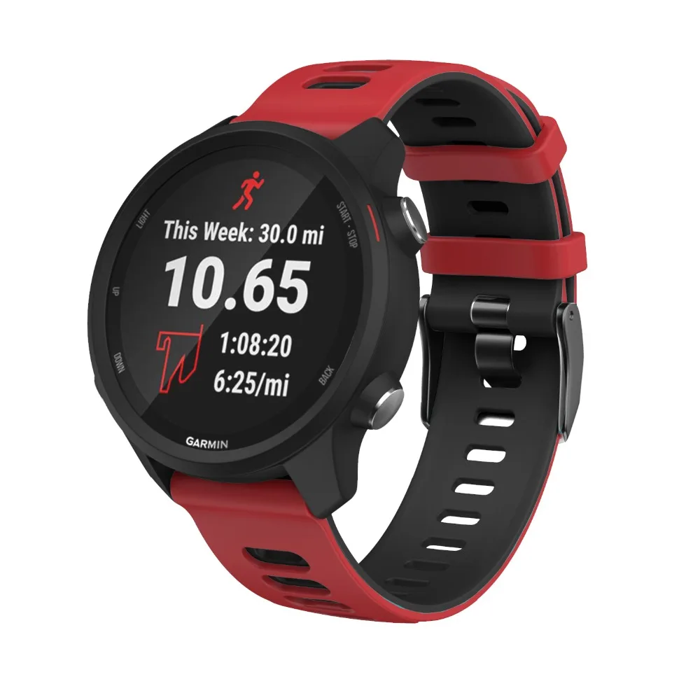 Ремешок для часов Garmin Forerunner 245 245M 645 645MUSIC vivoactive, мягкий силиконовый браслет, сменный ремешок для часов