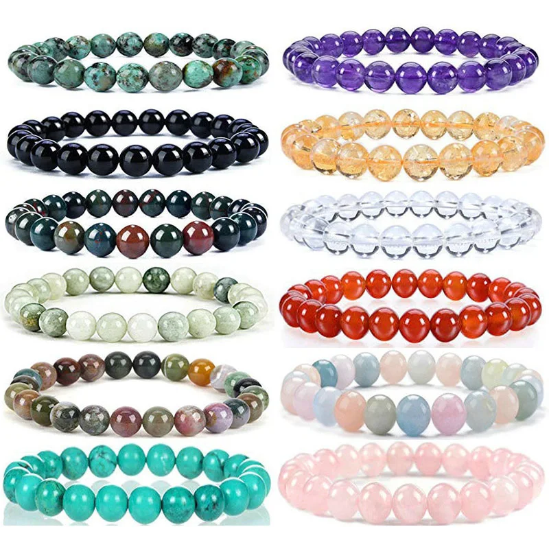 Natural Stone Beads Bracelet For Women