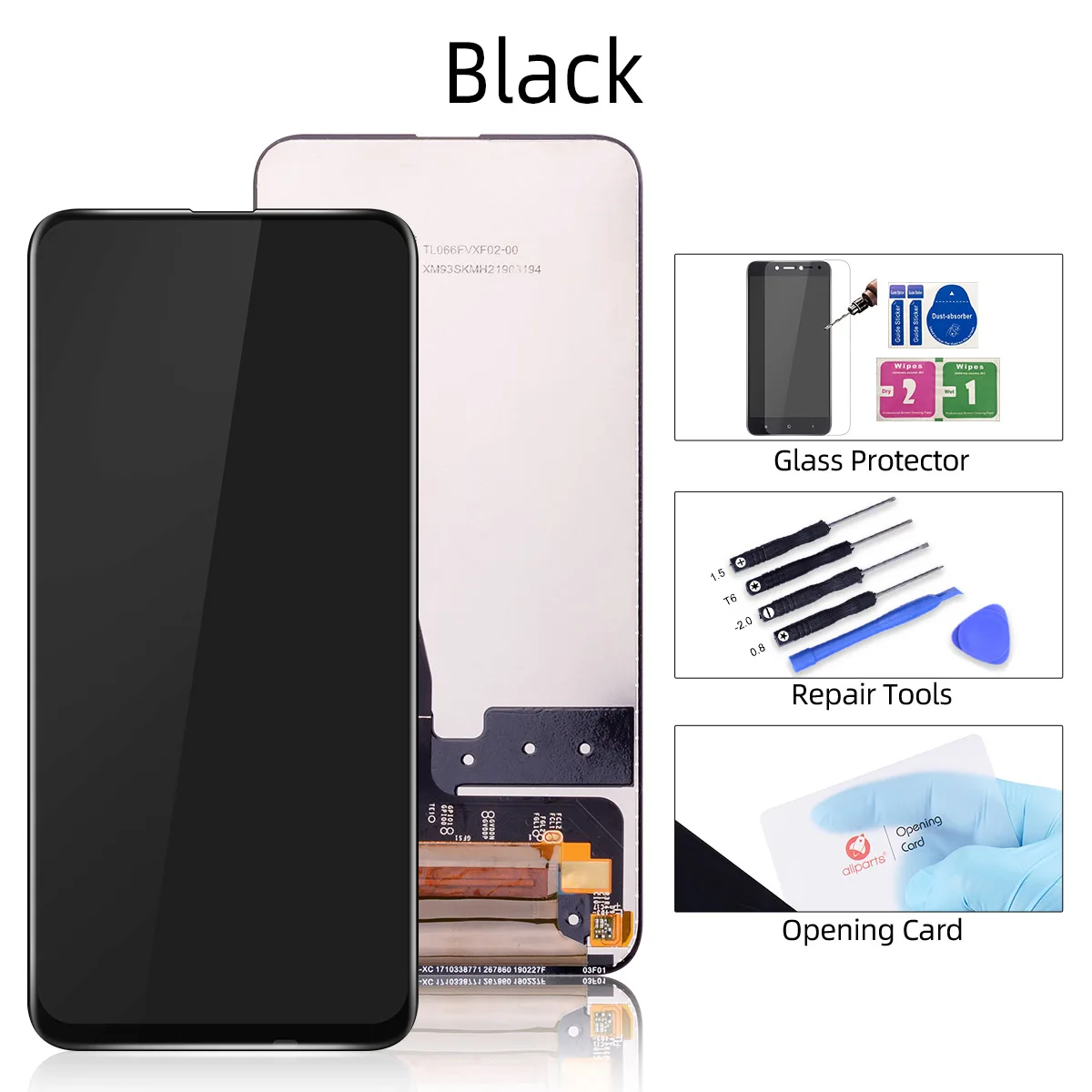 Black No frame Для HUAWEI Enjoy 10 Plus, ЖК-дисплей, дигитайзер, сенсорный экран, сборка, замена STK-AL00, STK-TL00 - Цвет: Black No frame