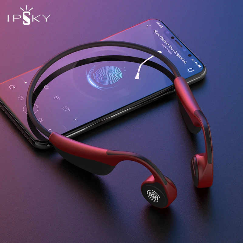 Беспроводные наушники V9 Bluetooth 5 0 Гарнитура костной проводимости спортивные