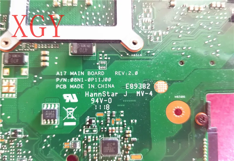 Оригинальная материнская плата для ноутбука ASUS 08N1-0P11J00 PARA A17 ТЕСТ ОК