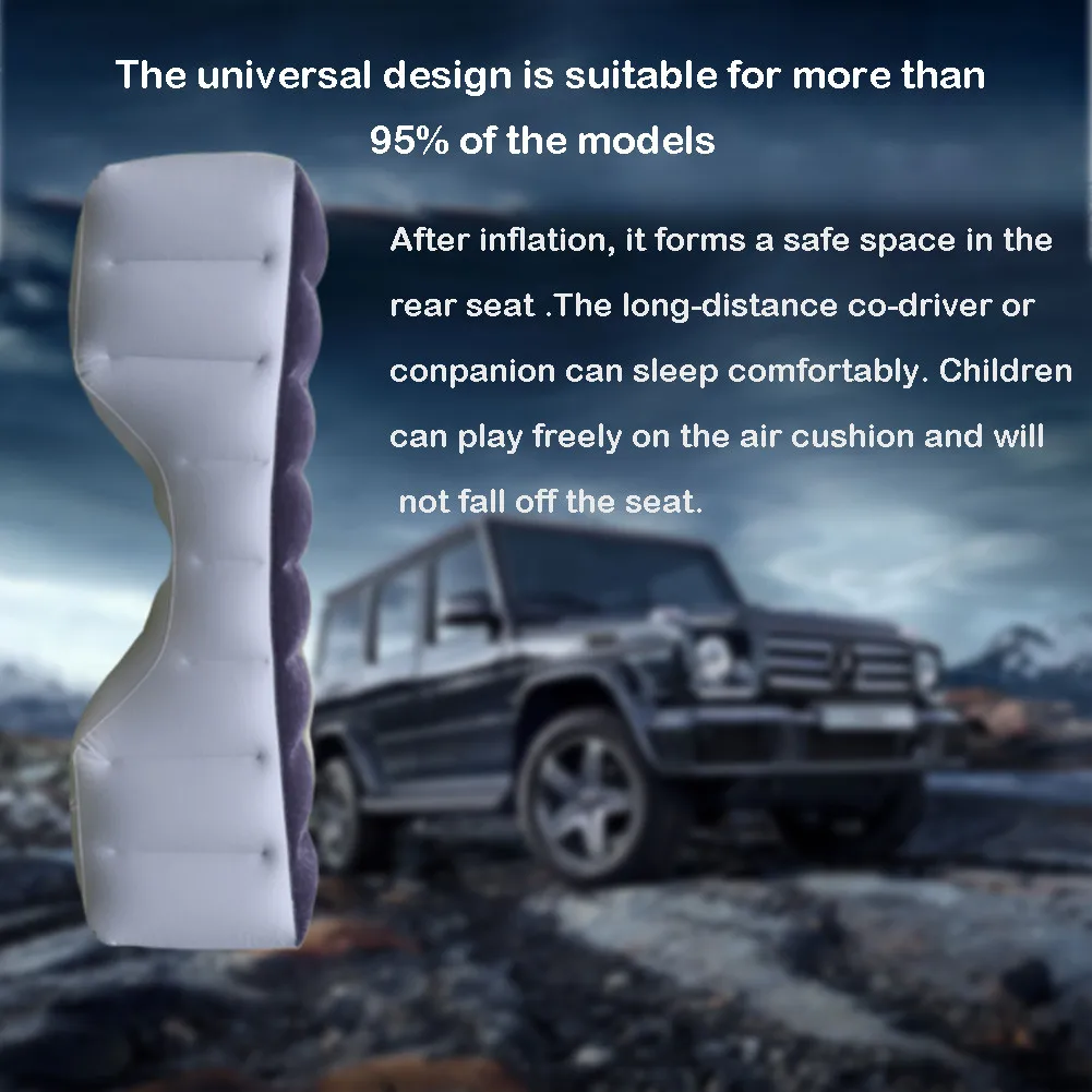 Car Air Mattress Car Gap Pad Iatable Back Seat Gap Pad Air Bed Cushion For Travel Camping For Auto Interior