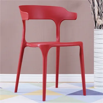 

Chair Simple Home Dining Chair Plastic Horns Chair Stool Nordic Net Red Book Ins Table and Chairs Leisure Table and Chairs