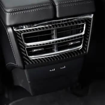 

Carbon Fiber Car Rear Air Vent Outlet Protection Stickers for Tesla Model X Self-adhesive anti scratch auto Interior decoration