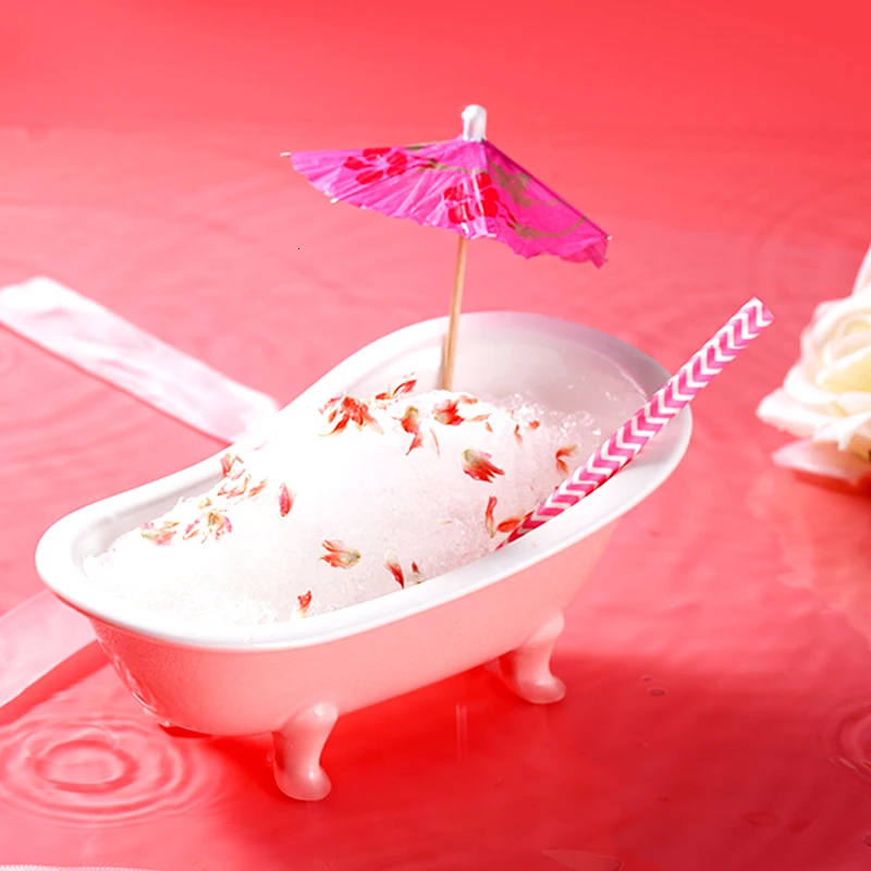 Красочные Mcaron Ванна десерт, Мороженое Чаши керамическая чаша для выпечки Специальный ресторан фрукты салат контейнер для полдника соусница