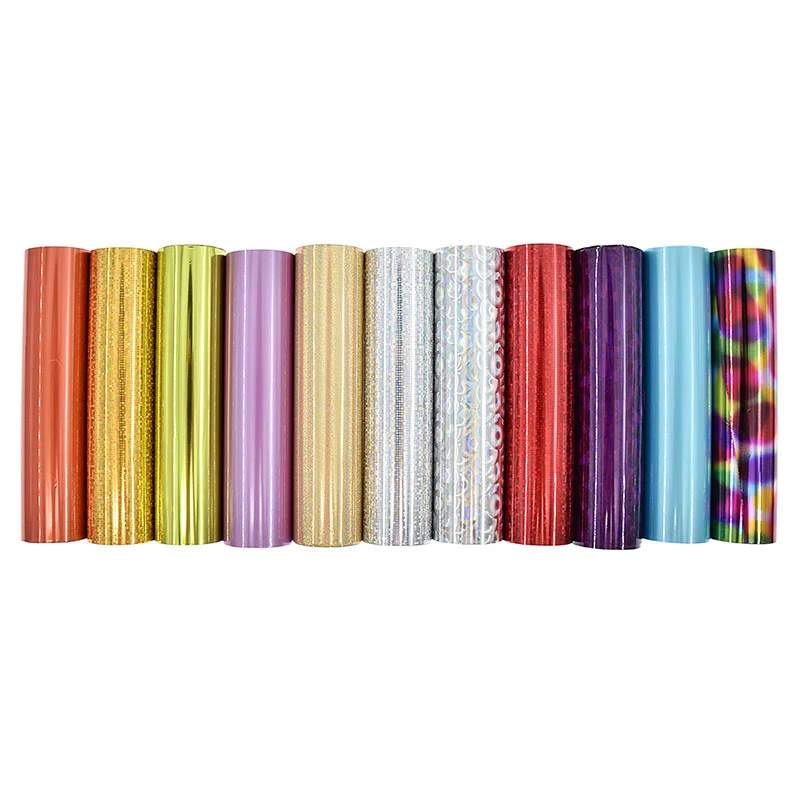 Hot Stamping Foil Paper craft foil Holographic Heat Transfer Vinyl Film For T-shirts Clothing Diy Handmade Crafts Decoration Chzimade