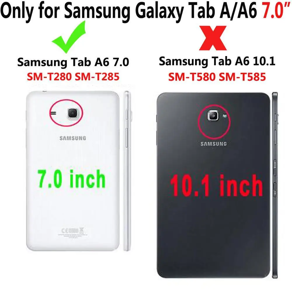  SM-T280 SM-T285 Cover Detach Bluetooth Keyboard Case for Samsung Galaxy Tab A A6 7.0 7 inch 2016 T2