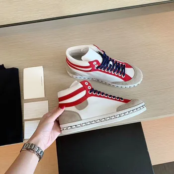 

New women brand luxury shoes zapatos dama byty damskie tenis femenino academia beige sneakers women