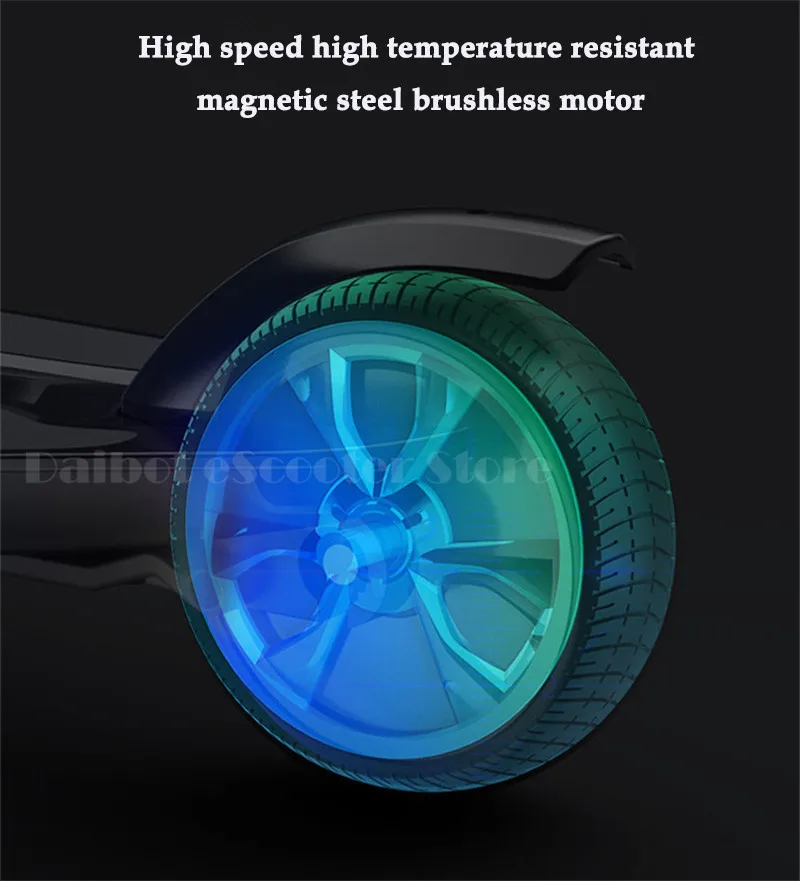 Tomollo Adult Electric Skateboard 3 Wheels Self Balancing Scooters 6 inch 36V 250W BluetoothPull Rod Portable Electric Scooter  (15)