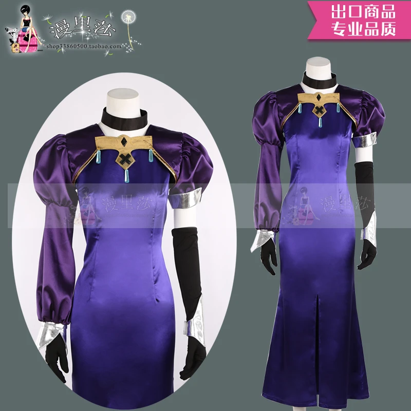 Anime Hot Game Fate Grand Order FGO Medea Revised Version Dress Cosplay Costume Halloween Suit Purple H