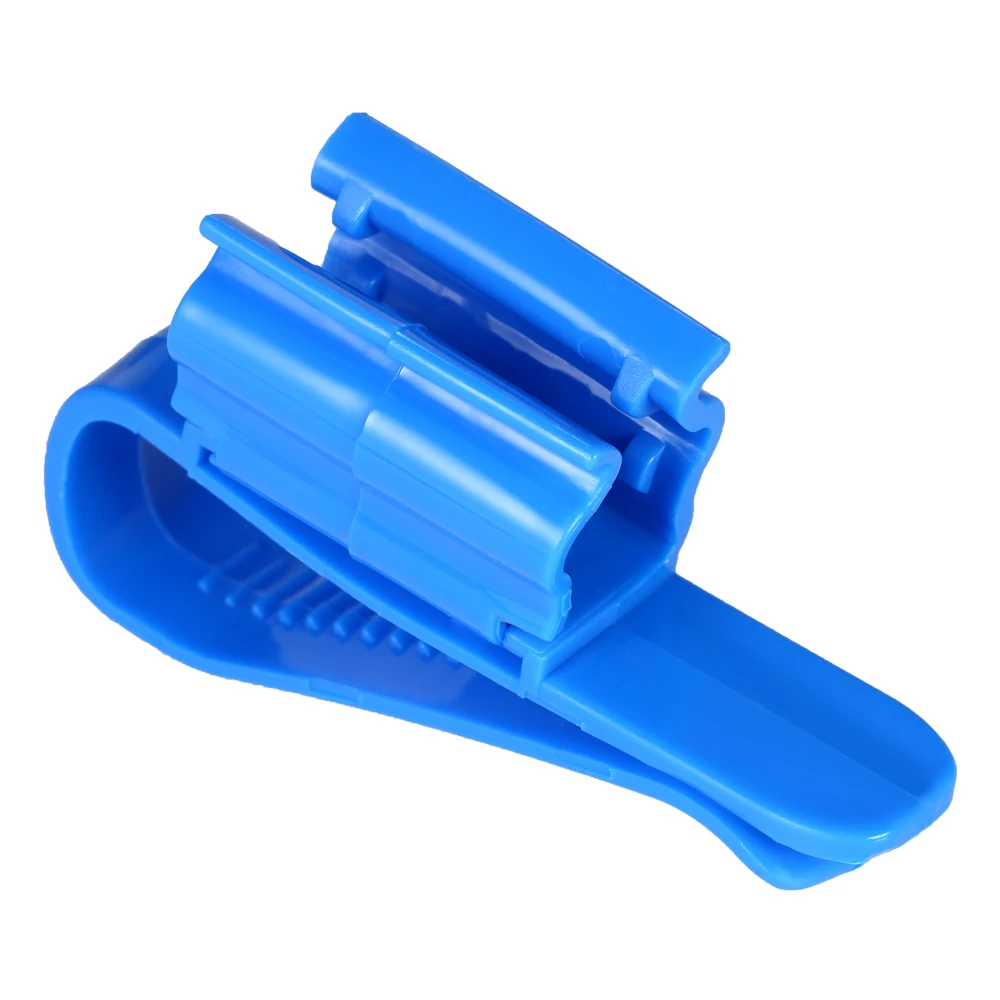 2 шт. держатель для шланга синий пластик регулируемый Аквариум очистки фильтрации ведро монтажный зажим для 8-16 мм водопровод