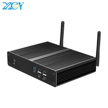 

XCY X34 Fanless Mini PC Intel Pentium N3510 Quad Cores Windows 10 HDMI VGA Gigabit Ethernet 300Mbps WiFi 5xUSB Nettop HTPC