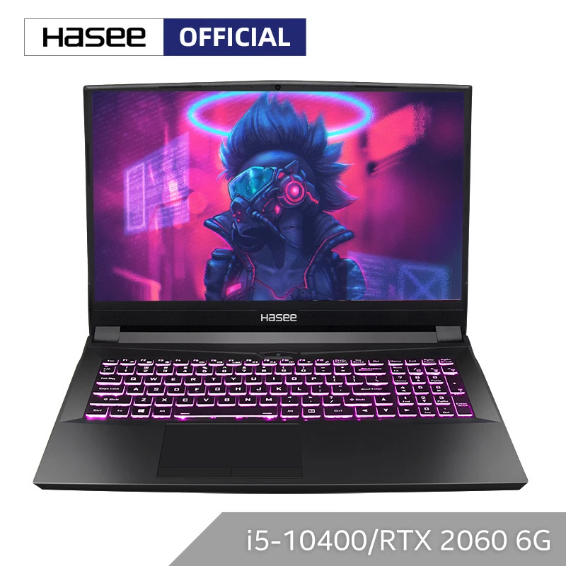 Ноутбук Hasee TX8 CU5DK для игр (Intel Core I5 10400 + RTX2060/16 ГБ ОЗУ/256SSD + 1THDD/16,1