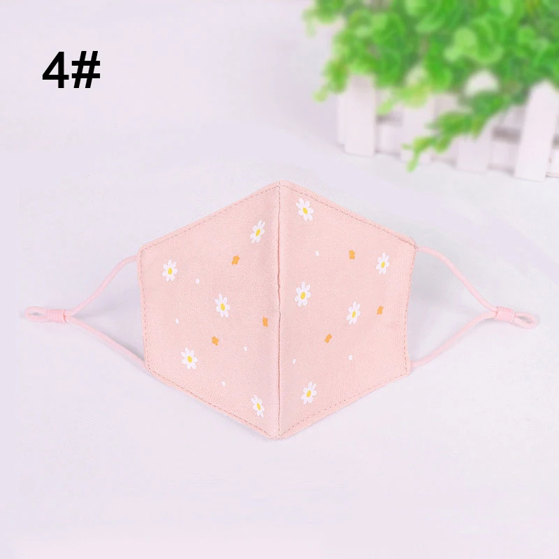 4 L. Mirror 1 шт. модная лепестковая маска для лица и рта для девочек, Противопылевой фильтр, ветрозащитная Муфельная Антибактериальная многоразовая маска от гриппа - Цвет: 4