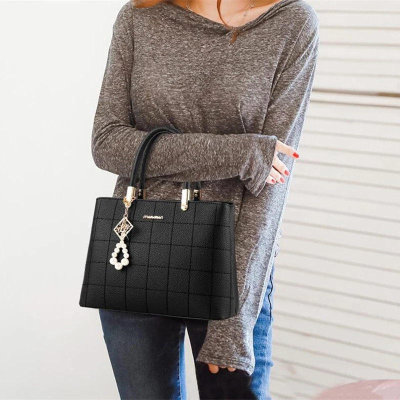 Croyance модные сумки-мессенджеры женские кожаные сумки Sac a основные дамские открытые сумки-мессенджеры с жемчужным декором