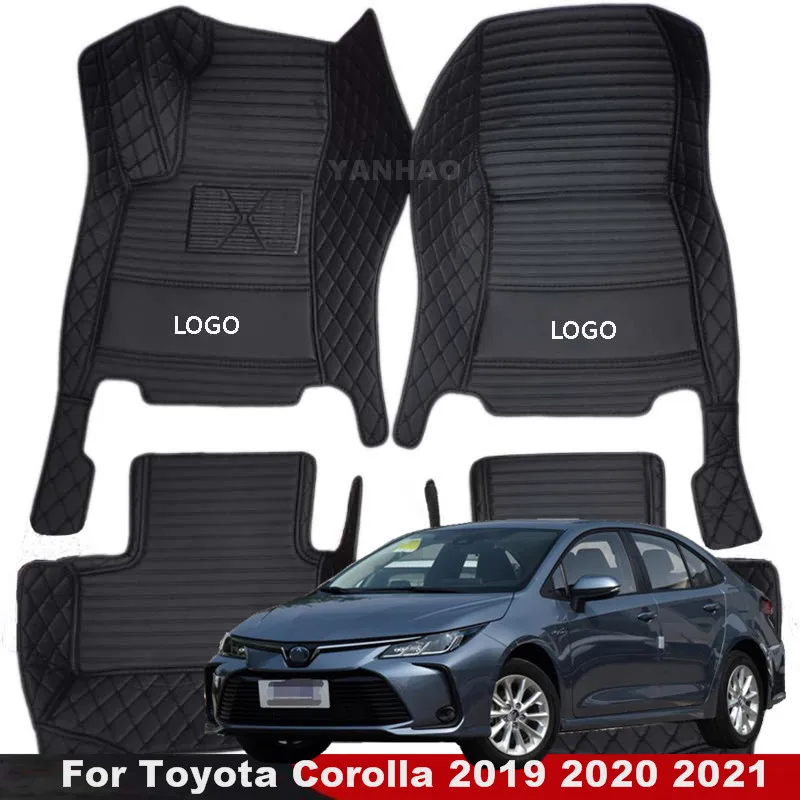 Car Floor Mats For Toyota Corolla 2019 2020 2021 Custom Carpet Auto