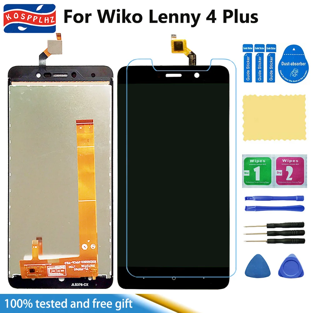 Для Wiko Lenny 4 Plus ЖК-дисплей+ кодирующий преобразователь сенсорного экрана в сборе Замена 5," для Wiko Lenny4 plus Lenny 4 plus lcd+ инструменты