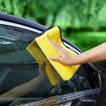 

1Pc 30*60cm Car Wash Microfiber Towel Car Cleaning Drying Cloth Hemming Towel cleaning towel Car Care Cloth Detailing