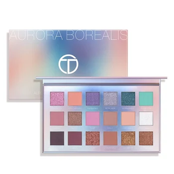 

18 Colors Eyeshadow Palette Pigmented Powder Easy To Blend Rich Color Aurora Borealis Eye Shadow Makeup Palette