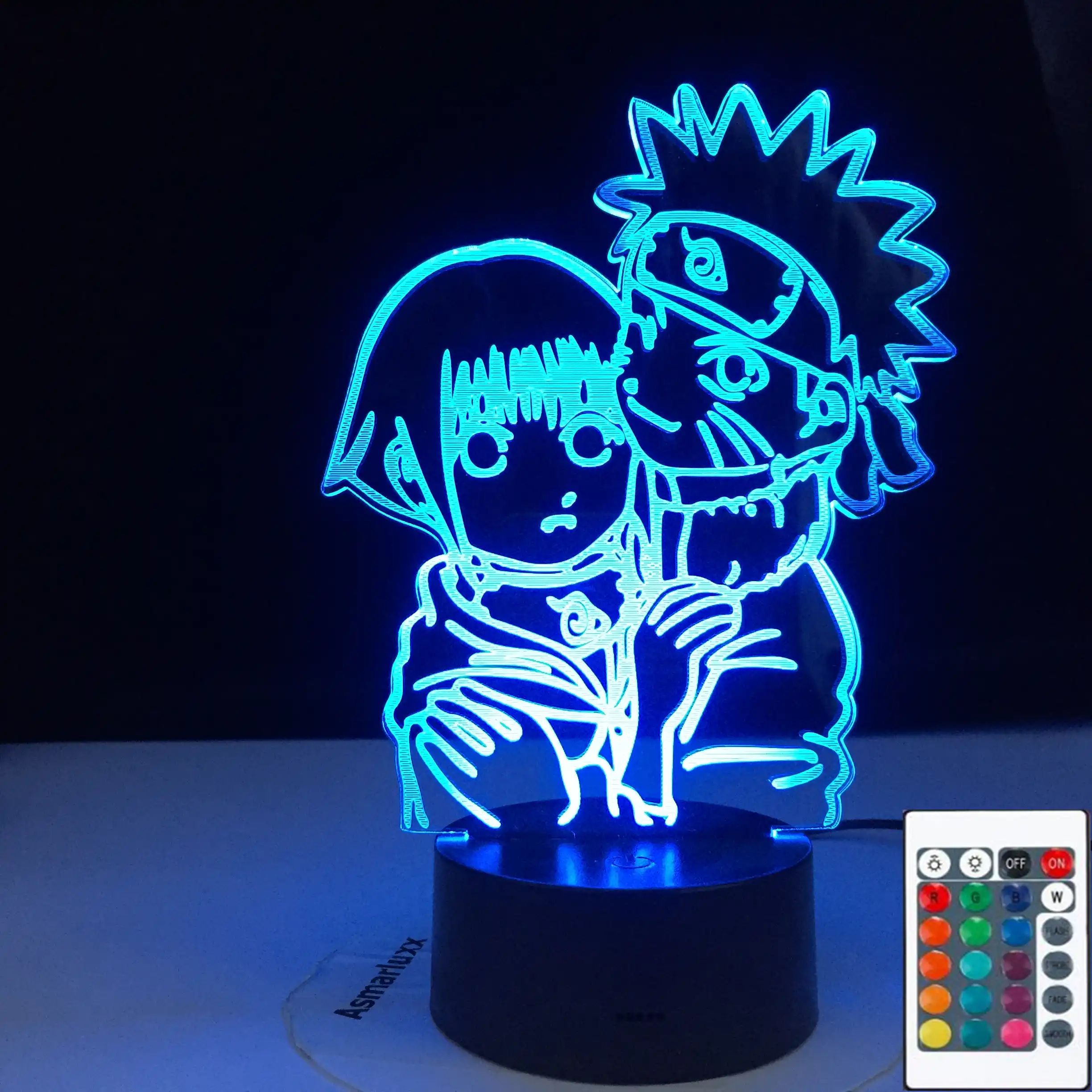lampara de noche para ninas uzumaki naruto y hinata hyuga colorida luz nocturna para dormitorio estudio habitacion decoracion lampara led usb de