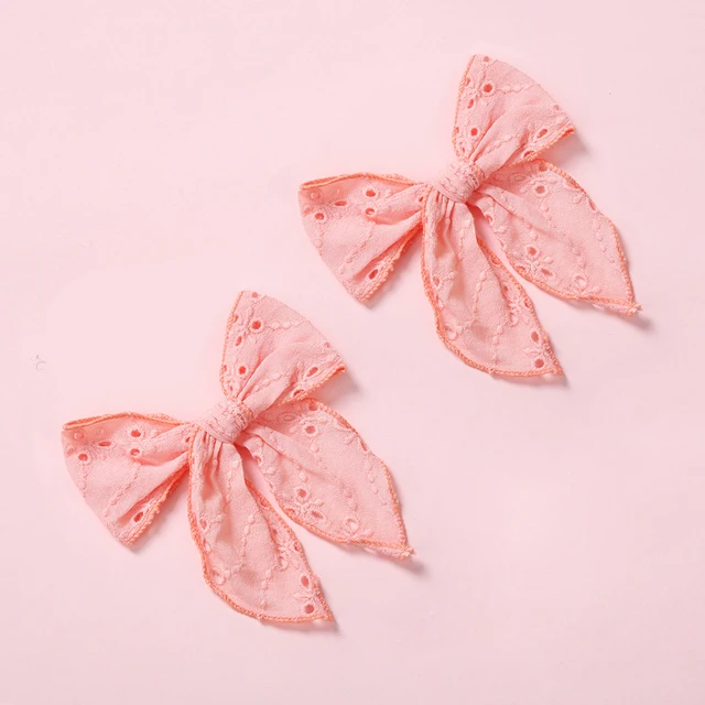 2Pcs Hair Pins For Baby Girls Hair Clips Bows Barrette Princess Clip Children Kinder Haar Accessoires Jacquard Hairpin Hairgrip 10
