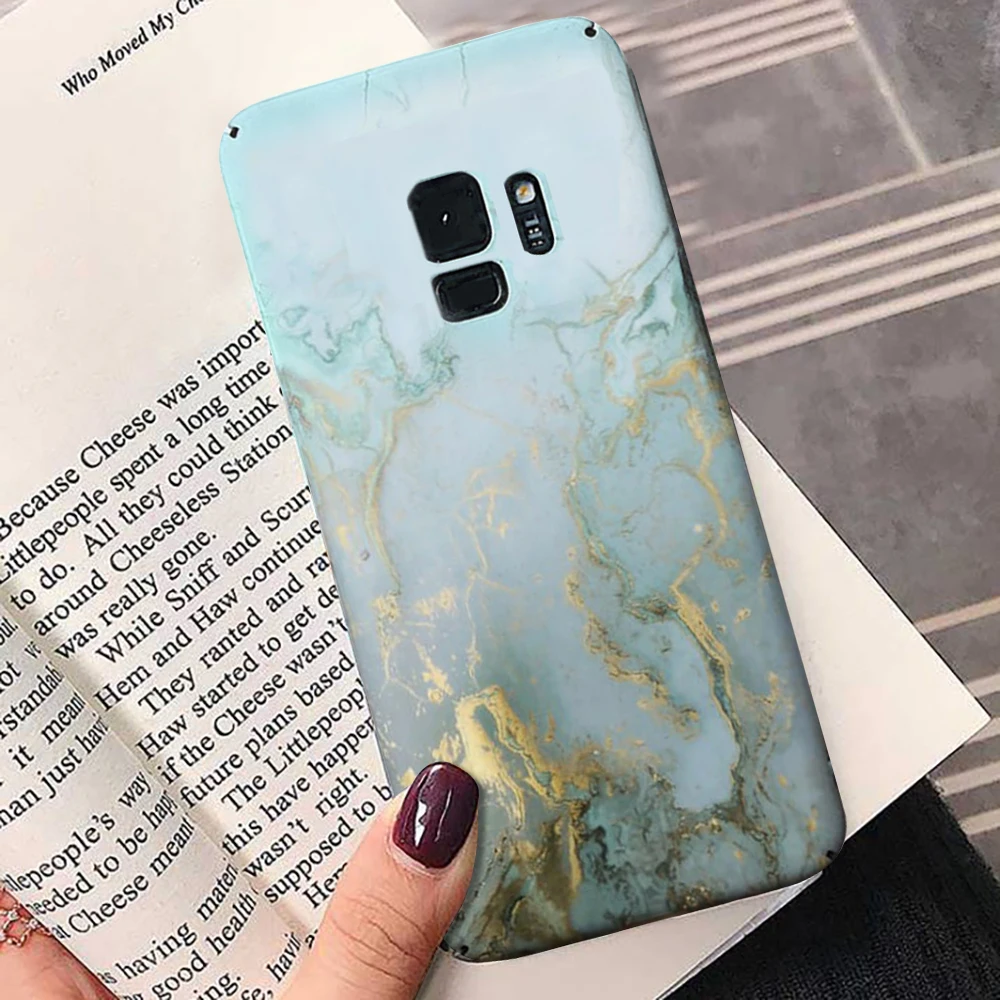 LAPOPNUT мраморный матовый тонкий Жесткий ПК Защитный чехол для Samsung S10e S7 Edge бампер