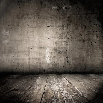 

Laeacco Photo Background Cement Wall Old Grunge Dark Wooden Floor Baby Doll Portrait Photography Backdrop Digital Photo Studio
