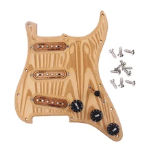 Prewired-Loaded SSS maple wood Pickguard Alnico V Pickups for Guitar