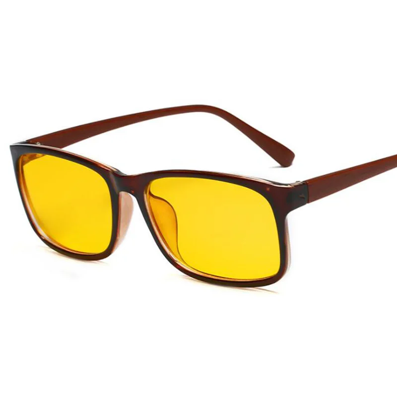 Brown Yellow RBENN анти-голубые лучи очки для женщин и мужчин компьютерные очки для компьютера желтые линзы анти-голубые световые очки по назначению рамки - Цвет оправы: Brown Yellow