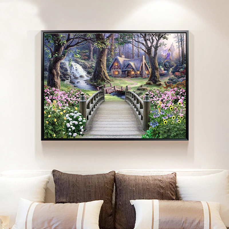 

New DIYdiamond Painting Landscape Art Full Diamond Embroidery Cross Stitch 5D Diamond Mosaic Home Decoration
