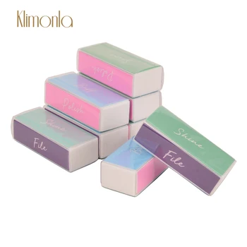 

100Pcs/Lot Nail Polishing File Buffer Block Nail File Four-Side Grit Colorful Sanding Polishing Manicure Nail Accessoires